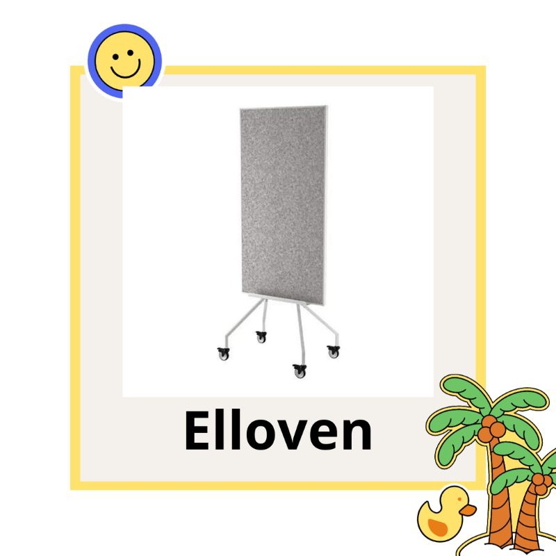 

IKEELLOVEN. Papan tulis/papan memo beroda, putih, 70x180 cm