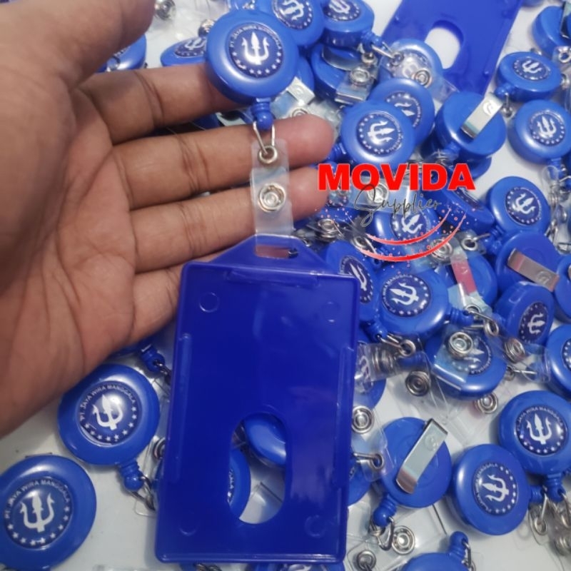 

YOYO ID CARD CUSTOM LOGO TIMBUL DENGAN CARD HOLDER MINIMAL ORDER 20 PCS
