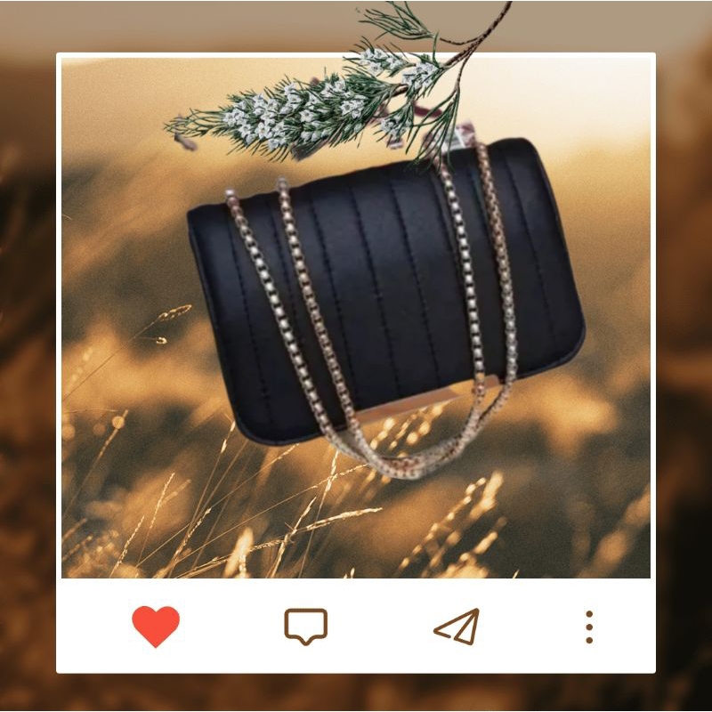 TAS selempang wanita KALINA behel trendy / sling bag wanita rantai ulir emas / tas wanita embos