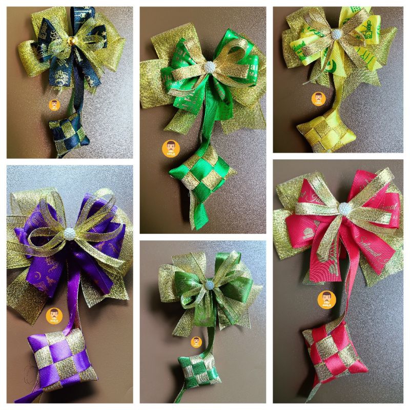 

Pita Satin Hampers Lebaran, Pita ketupat untuk Hari raya idul Fitri