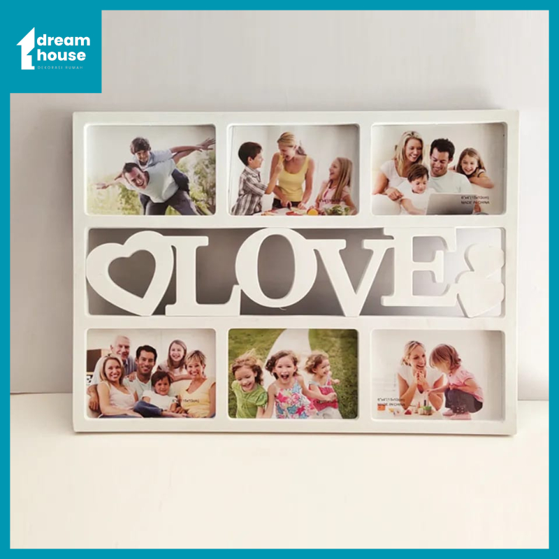 Bingkai Foto Tempel Dinding Tanpa Paku Aesthetic Fancy Frame Foto Pigura Figura Photo Besar Tempat P