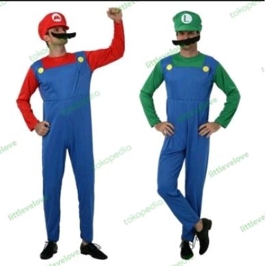 kostum mario bros dewasa laki laki  mario bros costume adult kostum halloween dewasa