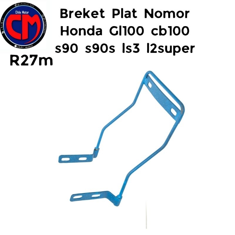 Plat Nomor Depan CB100 S90 GL 100 YL1 L2 SUPER r27M