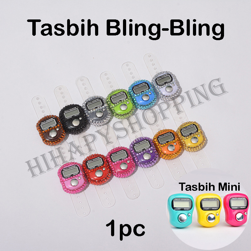 HHS Tasbih Digital Counter Mini / BLING BLING Swarovski MURAH Dzikir Praktis Tasbeh