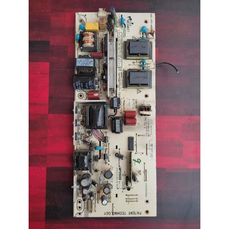 mesin psu power suplay regulator tv Polytron PLM32B72