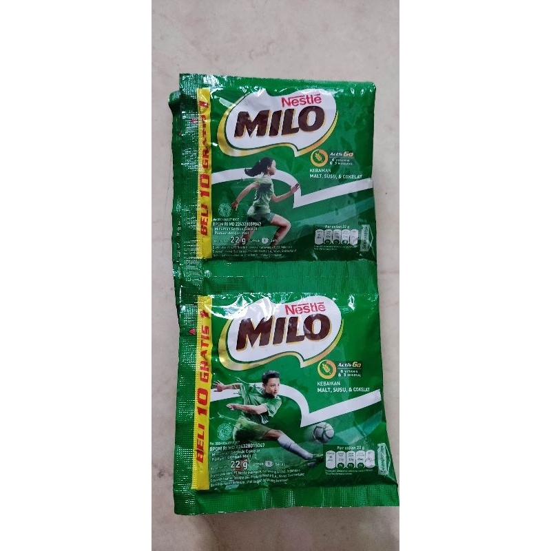 

Milo 1 sachet 22gr