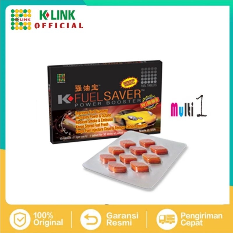 K FUEL SAVER ORIGINAL K LINK.TABLET MULTI FUNGSI BAHAN BAKAR KENDARAAN