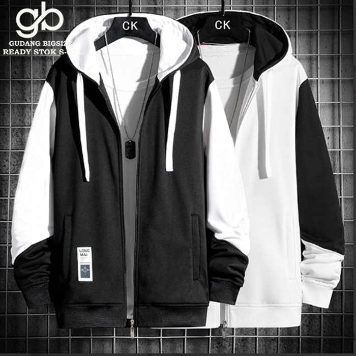 JAKET ZIPPER BREAK POLOS DEWASA PRIA WANITA BIG SIZE PREMIUM UNISEX S-6XL