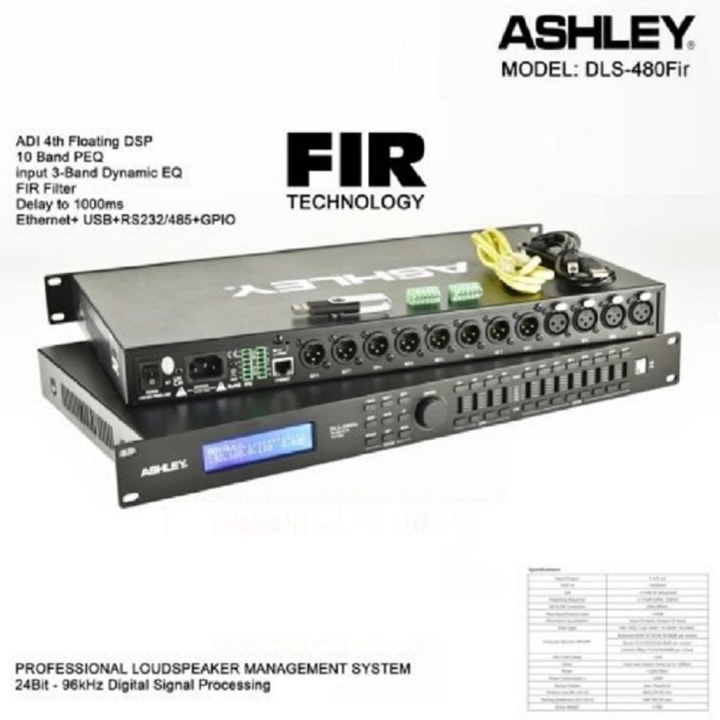 Speaker Management 4 In 8 Out Ashley DLS480Fir DLS 480Fir / New / Original
