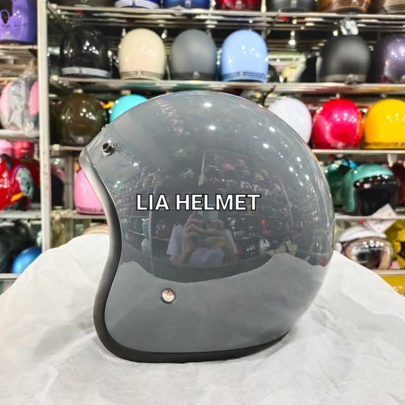 helm retro jpn polos / helm retro jpn tanpa logo depan / helm retro jpn polos non logo / helm jpn po