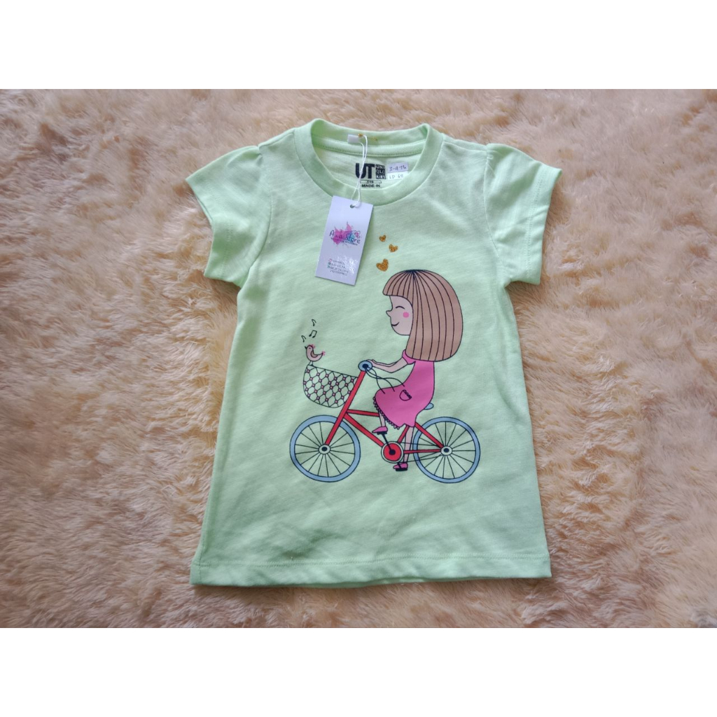 BAJU KAOS ANAK BERSEPEDA BY Awa Store/BAJU KAOS ANAK PEREMPUAN