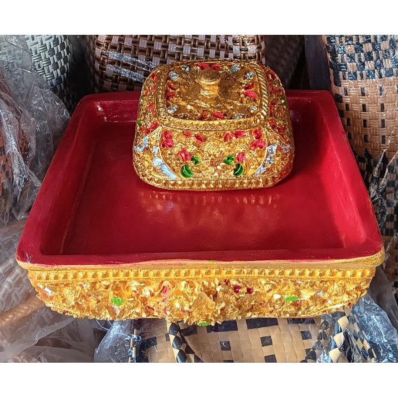 bokor fiber set tutup/saab/bokorkundangan/syantik/ 30 cm