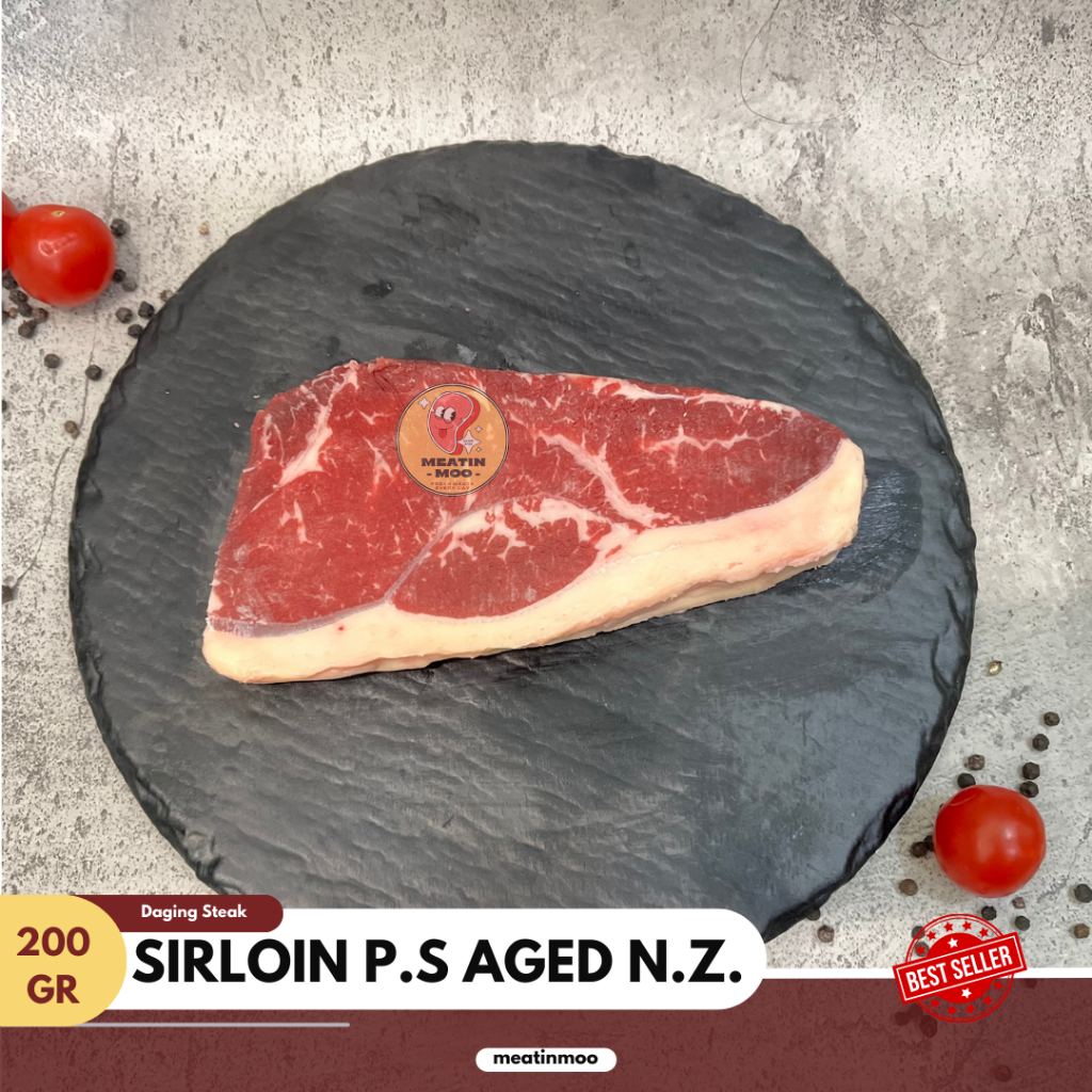 

Sirloin Prime Steer Aged/ Daging Steak Sapi Sirloin P.S Aged Impor N.Z