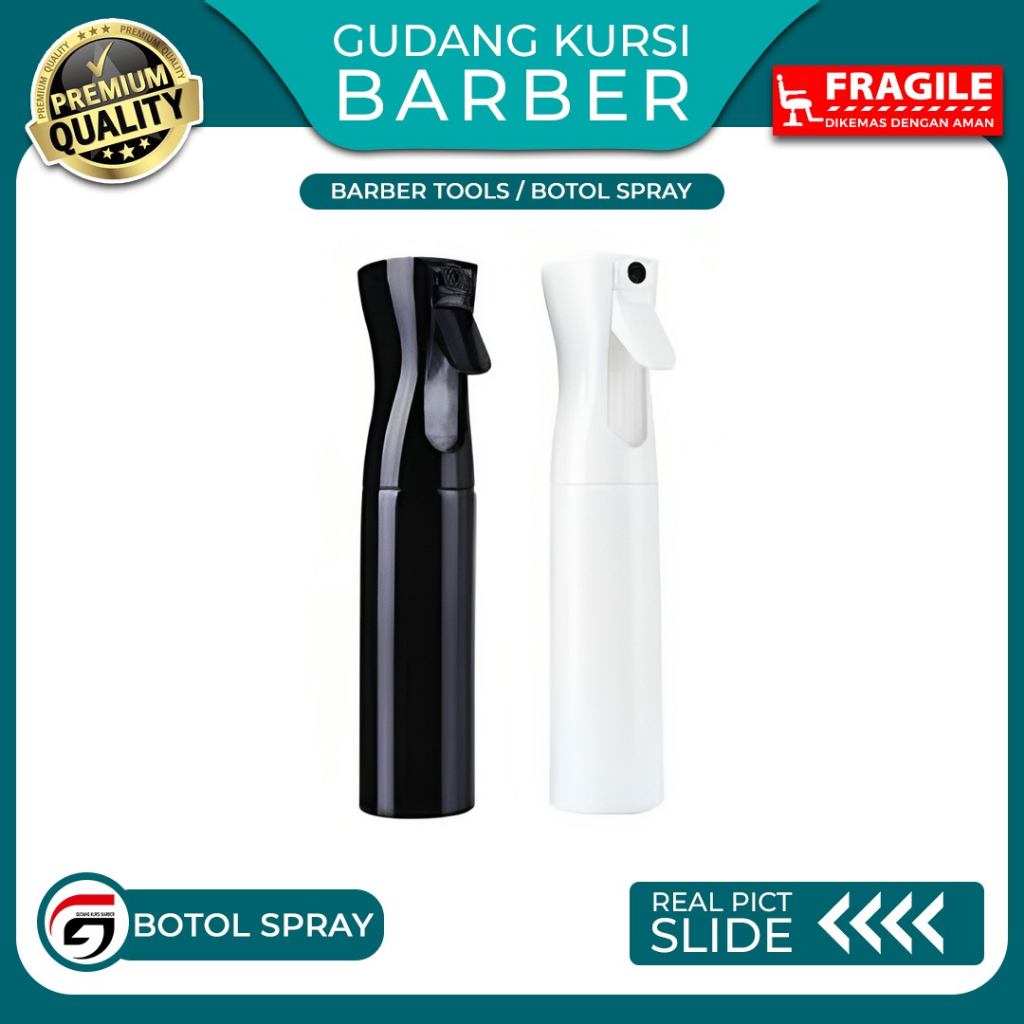 Botol Spray Embun 300ML Sprai Air Aksesoris Barber dan Salon