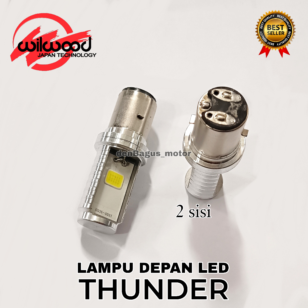 BOHLAM LAMPU DEPAN LED 03 MOTOR THUNDER/MOTOR VESPA LAMA 2 TAK/LAMPU DEPAN LED WILWOOD