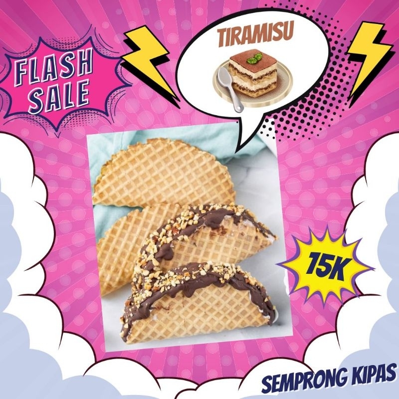 

Semprong Kipas Isi 12 Tiramisu