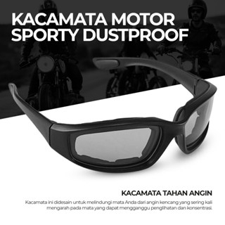 Kacamata Sepeda Anti Debu Kacamata Motor Anti Silau Sporty Anti UV Dustproof