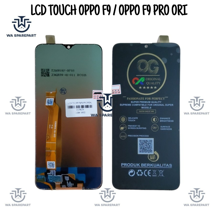 LCD TOUCHSCREEN OPPO F9 PRO F 9 HITAM ORIGINAL
