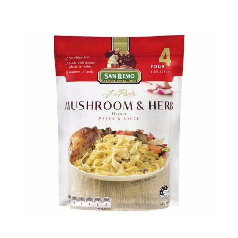 

SAN REMO La Pasta Mushroom & Herb 120 g