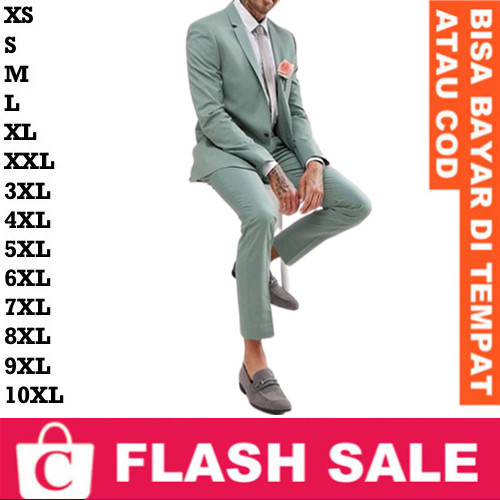Blazer Cowok Jas Pria Rompi Dasi HIJAU WARDAH HIJAU SAGE HIJAU OLIVE PASTEL MUDA CERAH Slim Fit Skin