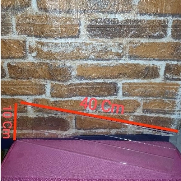 

Papan Nama Tempel uk 10x40cm tebal 2mm