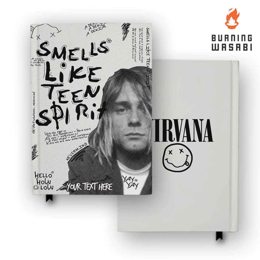 

Buku Catatan Notebook Band Nirvana 1 Kurt Cobain Custom Nama Agenda Jurnal Diary Hardcover A5 A6 B5