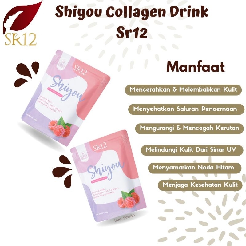 Sr12 Skincare Shiyou Collagen Drink Whitening Booster Minuman Pemutih Badan Bpom Minuman Kolagen Pen