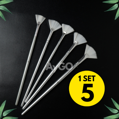 

5pcs/set KUAS KIPAS PAINT SET / KUAS PAINTING SET / Yi Jia YI