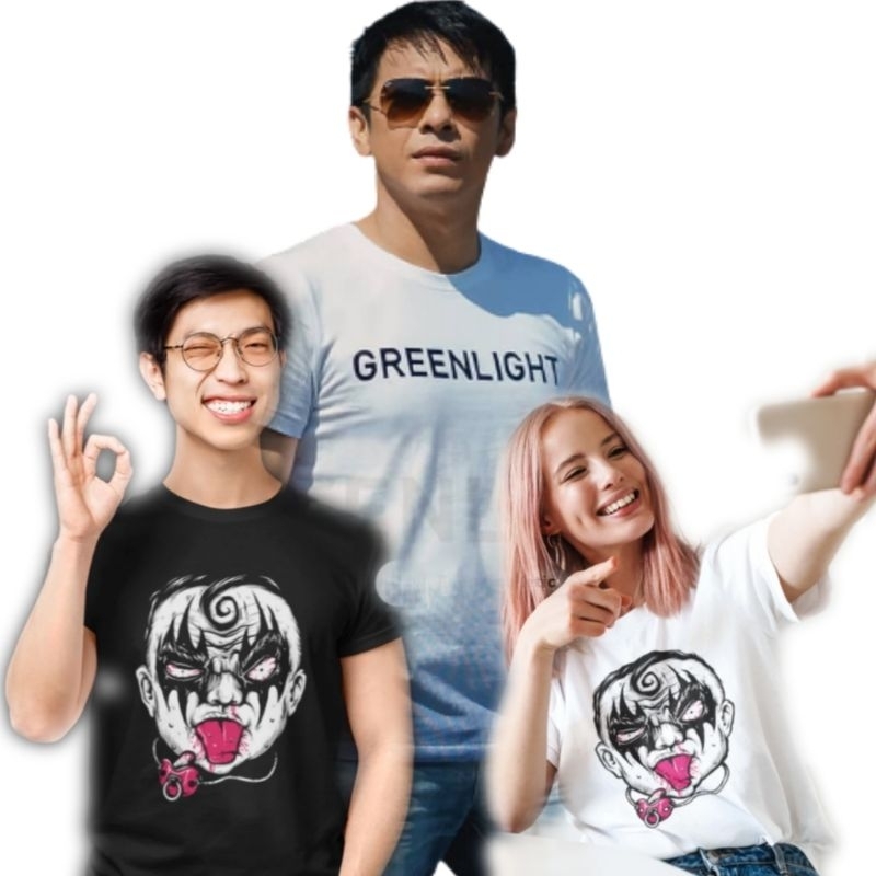 Baju Kaos Pria Distro Original Baby Metal Green Light Three Second Combed 24s - M L XL XXL XXXL