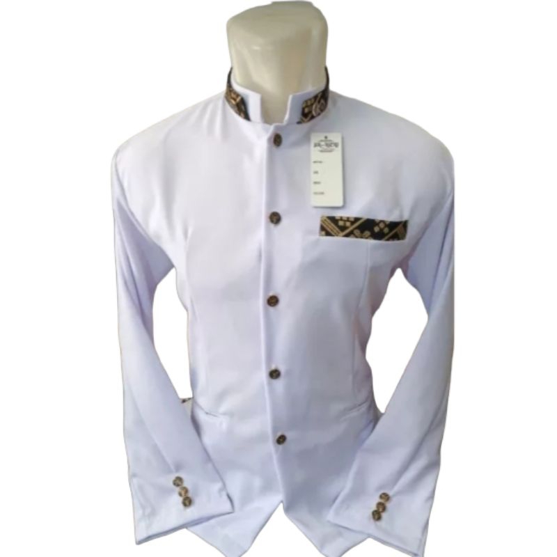 jasko batik baju jas koko kombinasi batik jas pria dewasa kain higtwis halus dan tebal