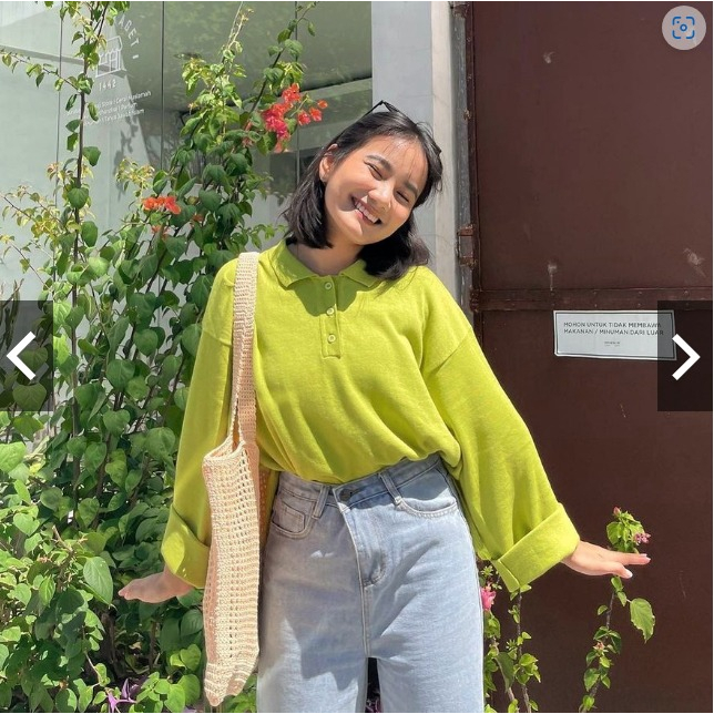 ENZY SWEATER KNIT / SWEATER RAJUT OVERSIZED / Atasan wanita