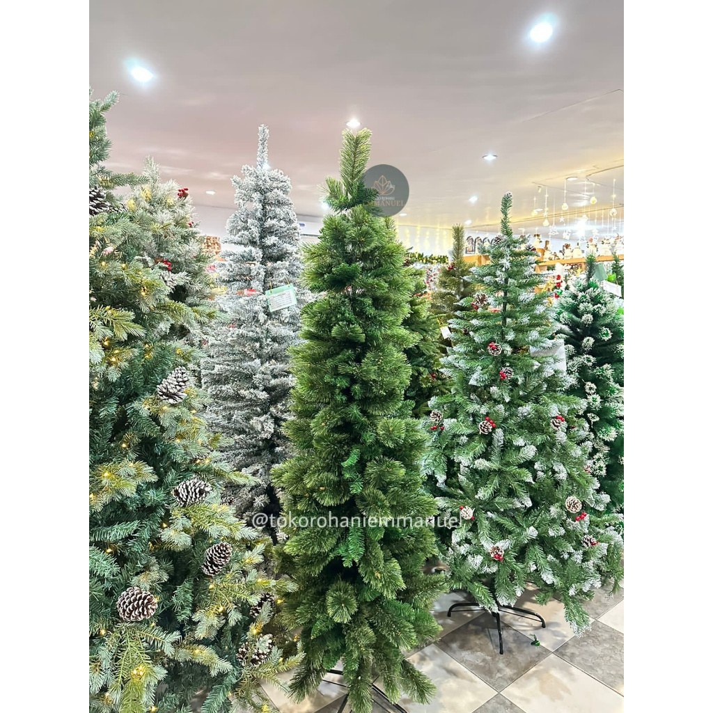 Pohon  Natal Import Premium Bullet Pencil (Pohon Natal Slim) 180cm