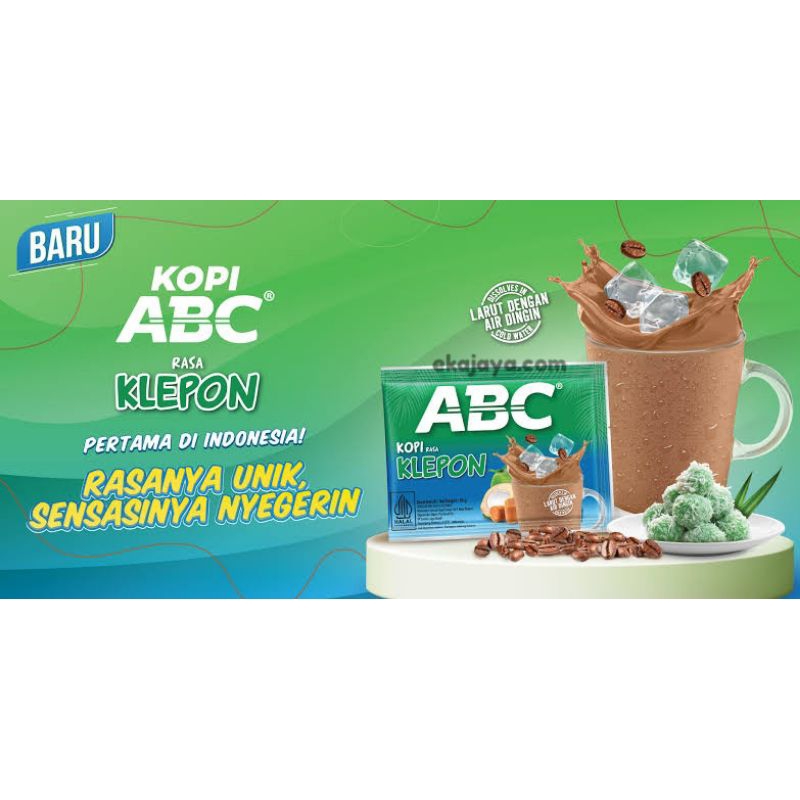 

Kopi ABC KLEPON Isi 10sachet X 25gr (1Renceng)