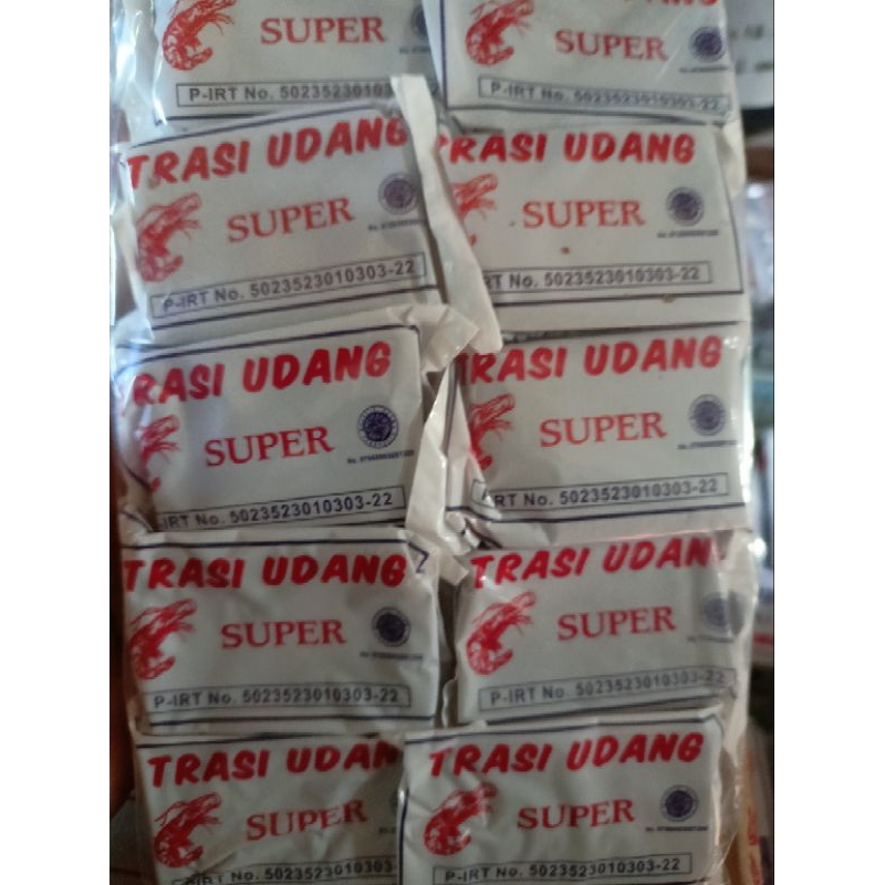 

terasi h.imail 1pak isi 10