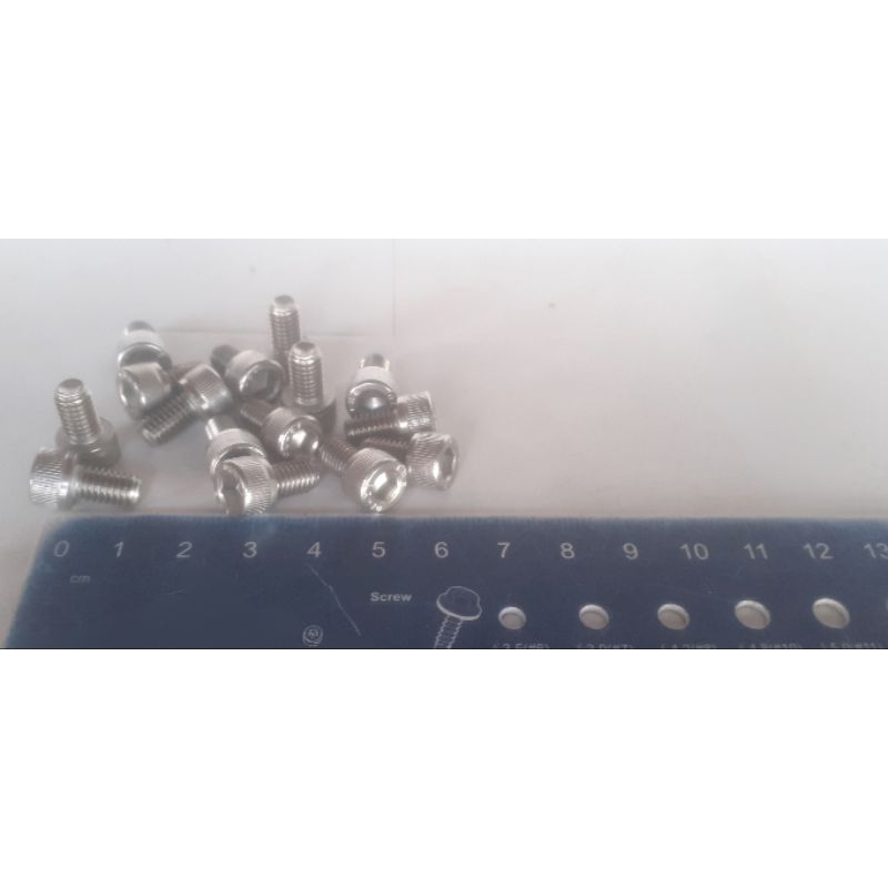 Baut L stainless steel M.6 x10