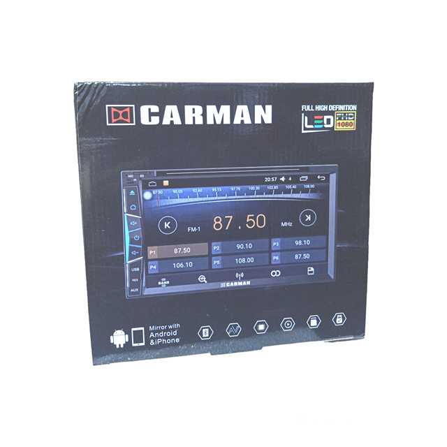TV DOUBLE DIN DVD TV TUNER CARMAN MIRORLINK dari HP ANDROID