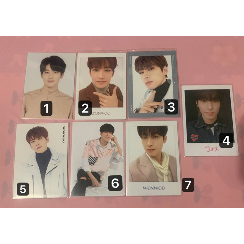 Photocard Wonwoo seventeen Trading Card Japan
