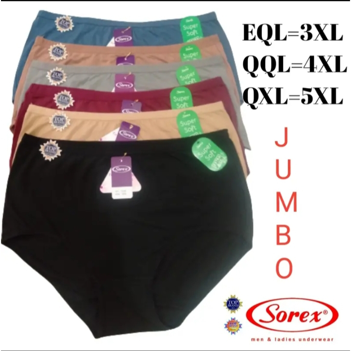 Paket Promo 3-6-12 pcs CD SOREX JUMBO Super Soft art 1248 Celana Dalam Wanita Pakain Dalam Wanita Le