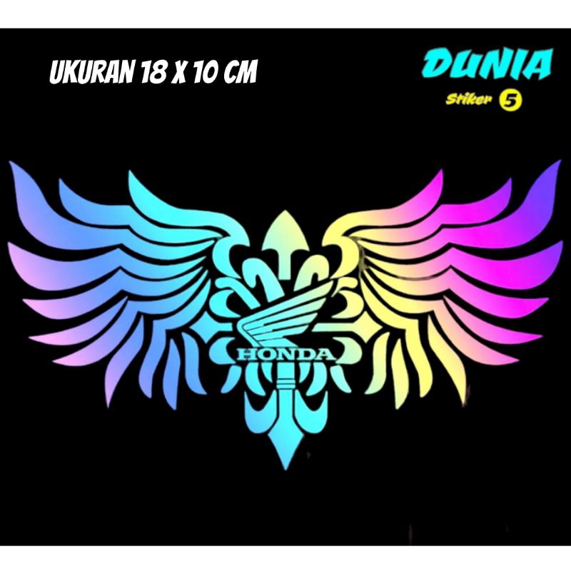Stiker cutting logo sayap honda