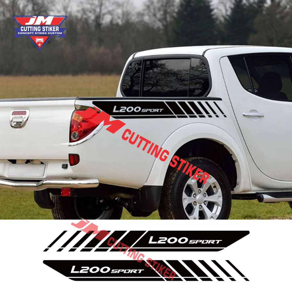 cutting stiker list body triton stiker variasi body triton l200