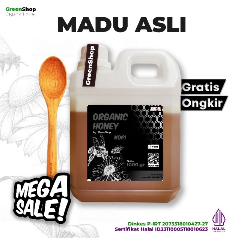 

Madu Nektar Bunga KOPI [ 1kg ] Murni 100% Raw Honey ORGANIC