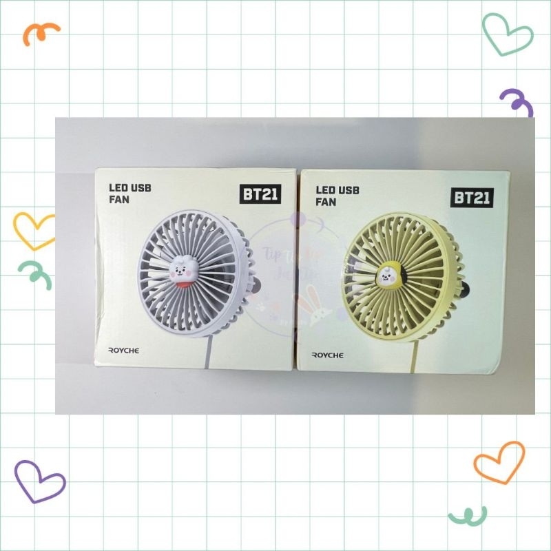 Ready Stock BT21 USB LED Fan Official