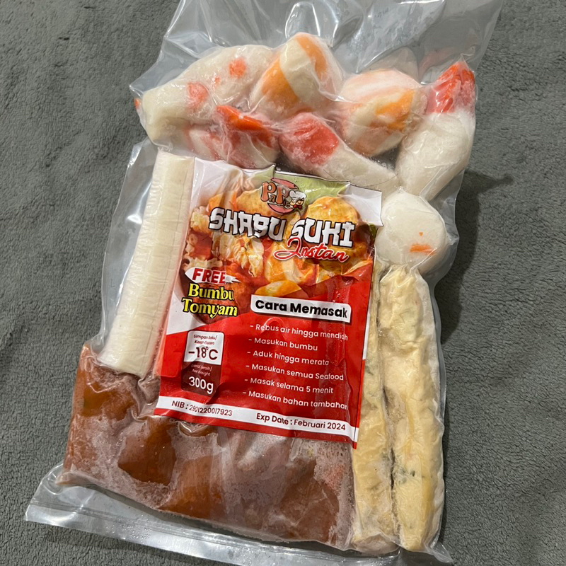 

RAFFA FROZEN FOOD SHABU SUKI SUDAH LENGKAP DENGAN KUAH TOMYUM PREMIUM HALAL