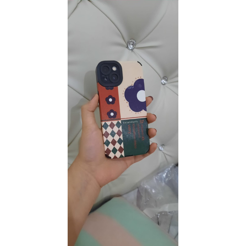 Y2k Flower Case - Leather Softcase for Iphone 13