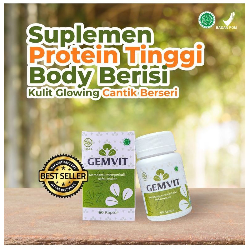 GEMVIT ORIGINAL PENGGEMUK BADAN PENAMBAH BERAT BADAN