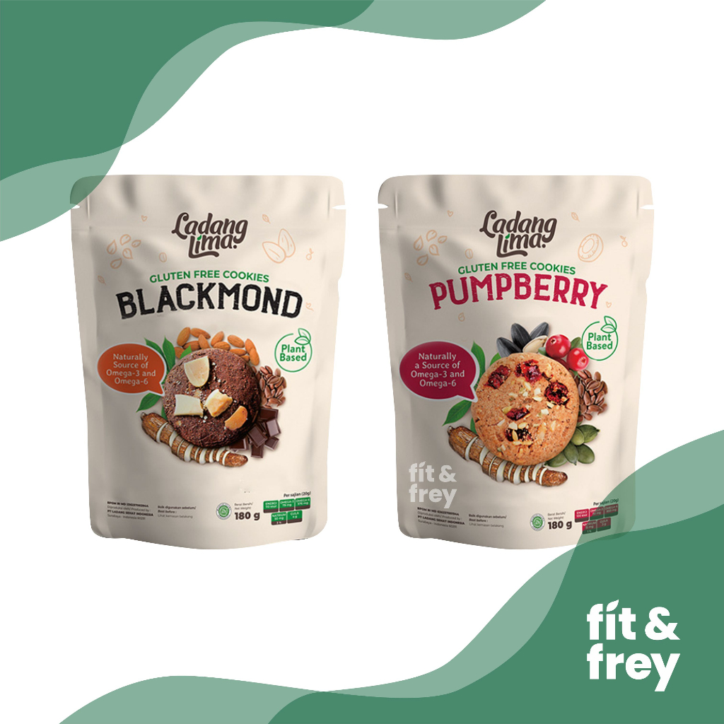 

LADANG LIMA Blackmond / Pumpberry - Healthy Cookies Gluten Free / Biskuit Sehat Anak / Snack Diet