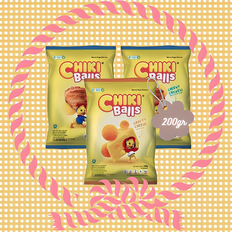 

Chiki Balls 200gr/ Chiki Balls Keju/ Chiki Balls Ayam/ Cemilan Murah