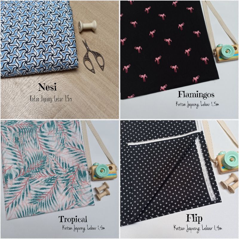 (HARGA 0,5m) KAIN KATUN JEPANG POPLIN BAHAN KEMEJA