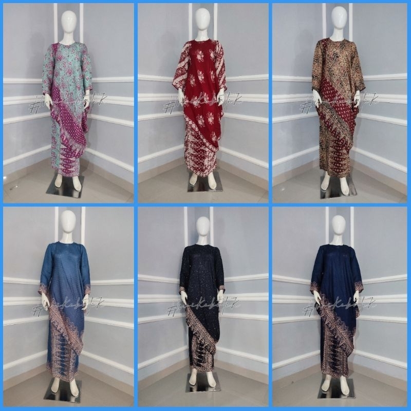 WIKE BATIK SET ROK SPAN VISCOSE SHENNA SET TUNIK MIRING SET KURUNG MIRING BATIK TRUSMI