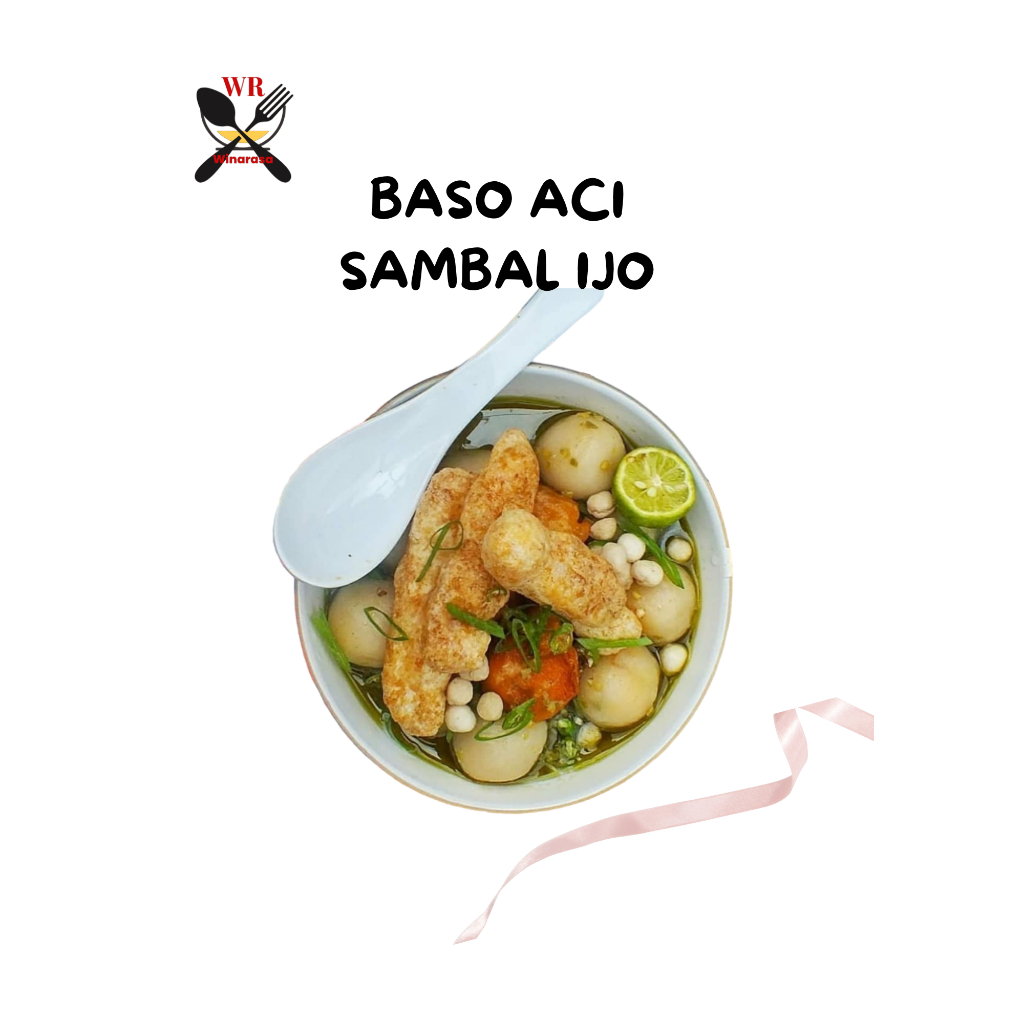 

Baso aci instan sambal ijo